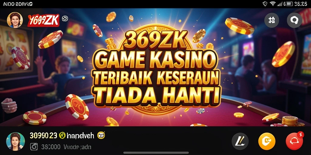 Tampilan permainan Kasino yang menarik di 369ZK.