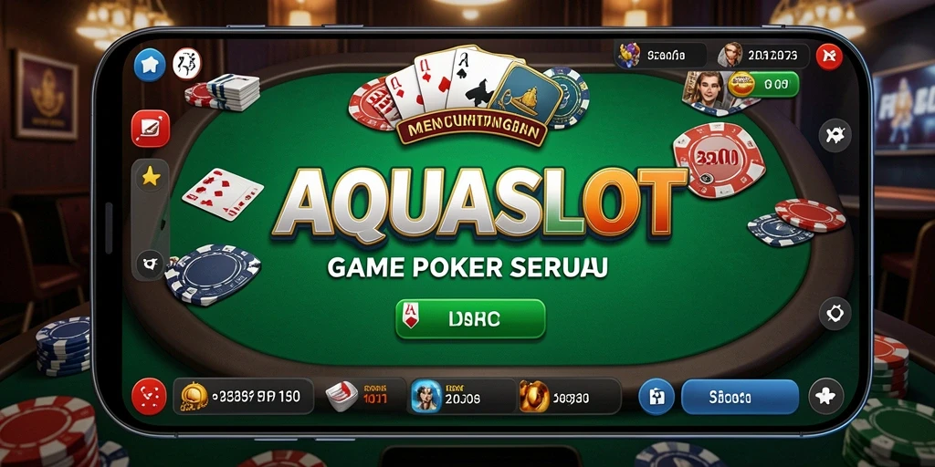 Tampilan gameplay poker yang menarik dan menggugah semangat.