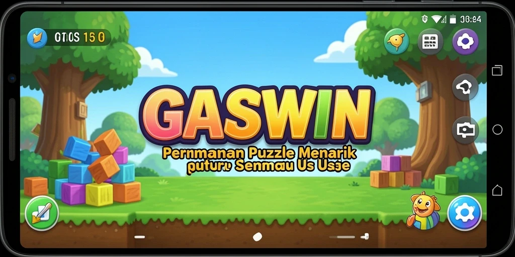 Screenshot GASWIN menampilkan gameplay Puzzle yang seru dan menantang.