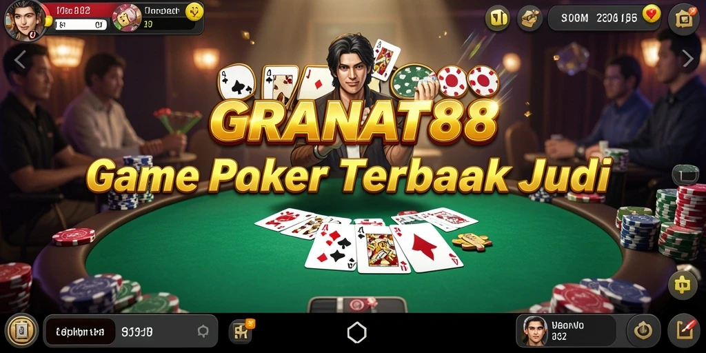 Tampilan gameplay Poker yang seru dan menarik di GRANAT88.