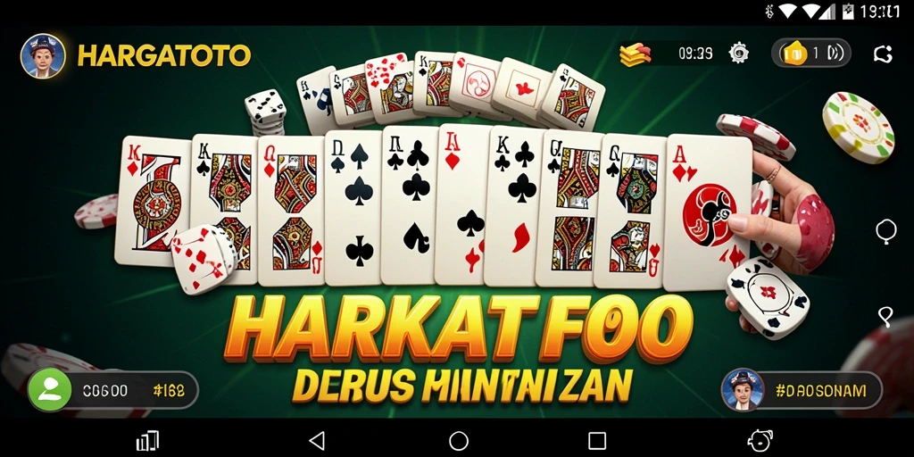 Tampilan gameplay Domino yang seru dan menarik di HARGATOTO.