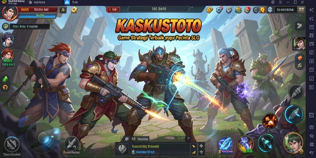 Screenshot KASKUSTOTO menampilkan aksi pertempuran yang seru dan mendebarkan.