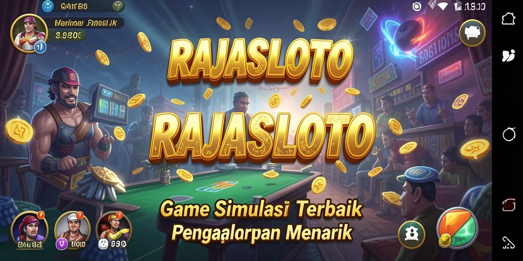 Screenshot RAJASLOTO menampilkan gameplay simulasi yang mendalam dan realistis.