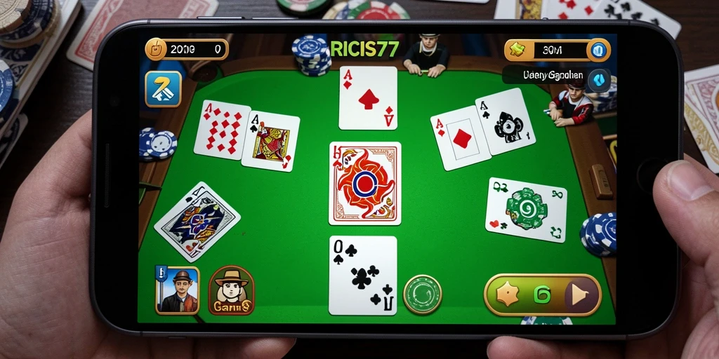 Tampilan gameplay Gaple yang menarik dan interaktif.
