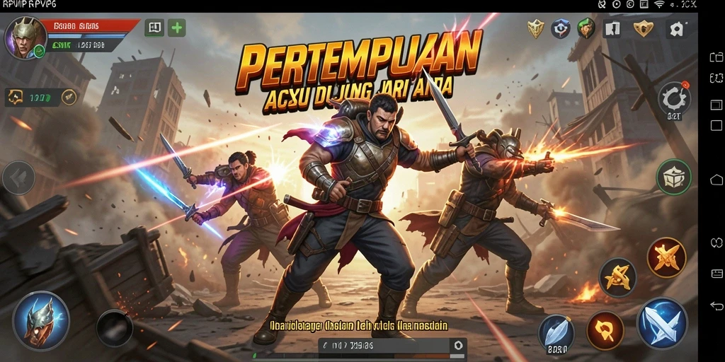 Screenshot RPVIP6 menampilkan aksi mendebarkan dalam pertempuran.