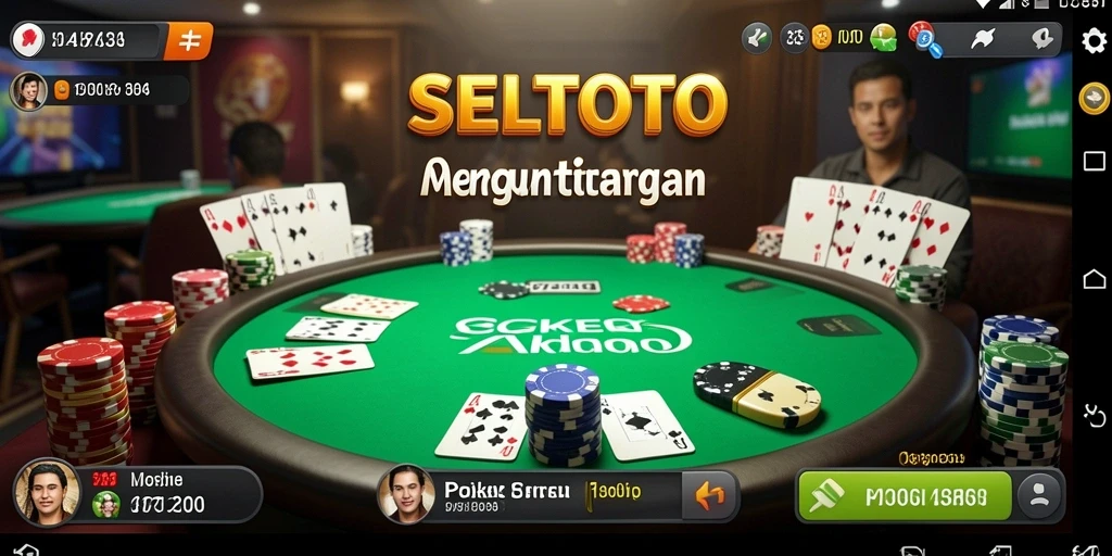 Tampilan atraktif dalam permainan Poker di SELTOTO.