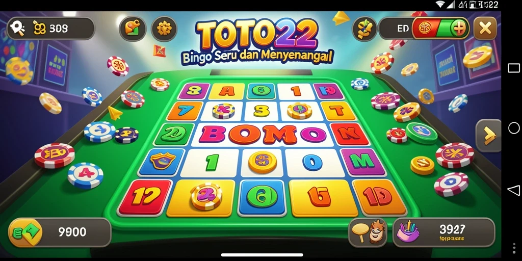 Tampilan gameplay Bingo yang seru dan menantang di TOTO22.
