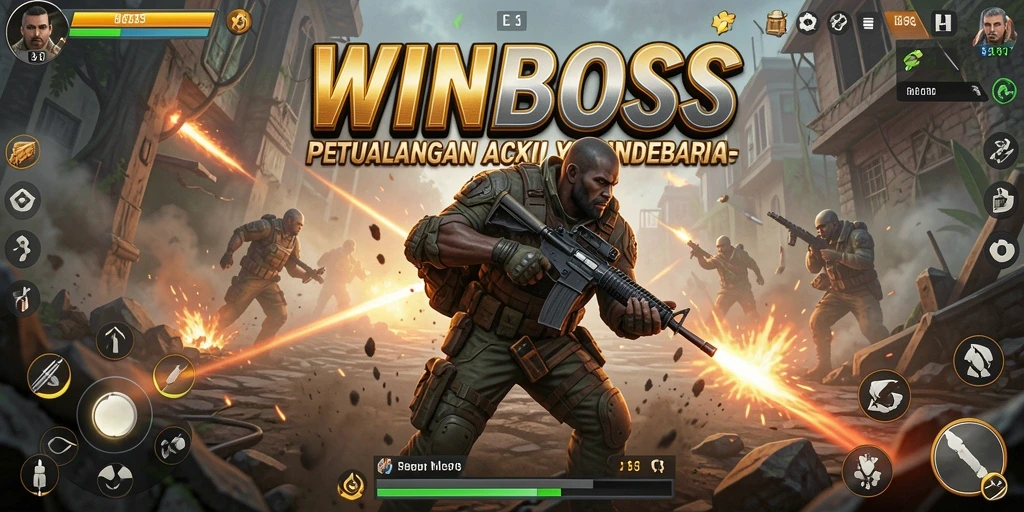 Gameplay WINBOSS yang penuh aksi dan tantangan.