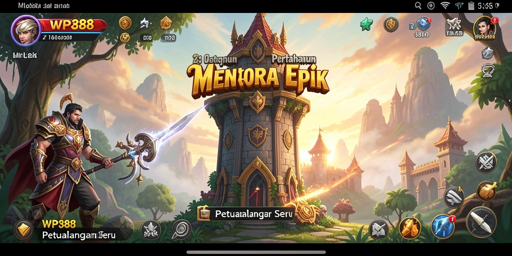 Gameplay seru dengan pertahanan menara yang strategis